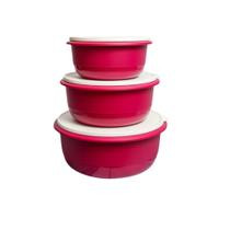 Kit Tupperware Batedeira Geração II - Bordô - 9,5L, 6L e 3,5L
