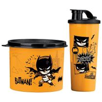 Kit Tupperware Batman Kids Copo 470ml + Pote 500ml
