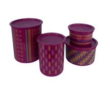 Kit Tupperware Instantâneas - Geométrico - 3L, 1.5L, 1.3L e 575ml