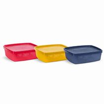 Kit Tupperware Mini Jeitosinho Neve 250mL 3 Peças- Cores Diversas