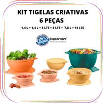 Kit Tupperware Tigelas Criativas (6 Peças)