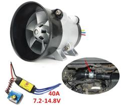 Kit Turbo Turbina Eletrica Super Charger Universal Injecao