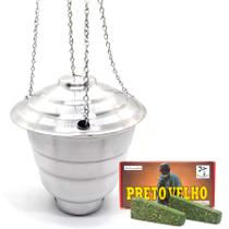 Kit Turíbulo Sacro Divino Metal Defumador C/ 20 Tabletes Kit Turíbulo Sacro Divino Metal Defumador C/ 20 Tabletes