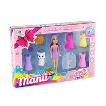 Kit Turma Da Manu Boneca Cheirinho Frutas e Acessórios Colecionáveis Kit Turma Da Manu Boneca Cheirinho Frutas e Acessórios Colecionáveis