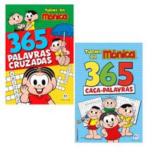 Kit Turma da Mônica - 365 Caça-palavras + 365 Palavras Cruzadas