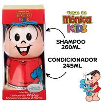 Kit Turma da Mônica Kids Mônica, Shampoo Com 260mL + Condicionador Com 245mL - CIA DA NATUREZA