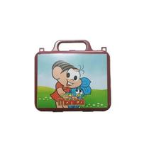 Kit Turma da Mônica - Lancheira Maletinha, Copo e Toalha