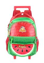 Kit Turma da Monica Mochila Carrinho Estojo Lancheira Escolar Cor:Vermelho