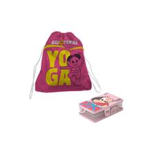Kit Turma da Mônica Sacola Sportbag e Porta Máscara 2 Peças