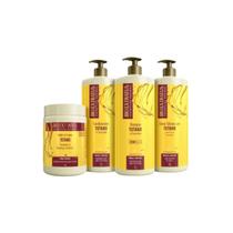 Kit Tutano Bio Extratus 1L - Shampoo, Condicionador, Banho de Creme e Creme de Silicone - Hidratação Profunda