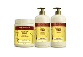 Kit Tutano E Ceramidas Shampoo/Condicionador/ Banho de Creme 1kg Bio Extratus
