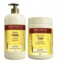 Kit Tutano e Ceramidas Shampoo + Máscara 1 L Bio Extratus Kit Tutano e Ceramidas Shampoo + Máscara 1 L Bio Extratus