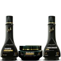 Kit Tutano Raiz Latina Shampoo hidratante sem sal + Condicionador + Máscara quente 250ML cabelos danificados