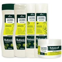 Kit Tutano Vegano Avocado Completo 5 Itens 250ml Bothanico Kit Tutano Vegano Avocado Completo 5 Itens 250ml Bothanico