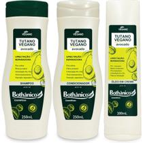 Kit Tutano Vegano Avocado Shampoo + Condicionador 250ml + Óleo Em Creme 200ml Bothanico Kit Tutano Vegano Avocado Shampoo + Condicionador 250ml + Óleo Em Creme 200ml Bothanico