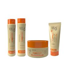 Kit Tutano Vitiss shampoo condicionador mascara e leavein nutrição profunda cabelo seco ressecado Kit Tutano Vitiss shampoo condicionador mascara e leavein nutrição profunda cabelo seco ressecado