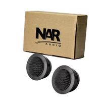 Kit Tweeter Vivace Nar Audio 20 mm Som Automotivo 60w Rms