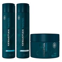 Kit Twisted Elastic Detangler Sebastian - Shampoo + Condicionador + Máscara Kit Twisted Elastic Detangler Sebastian - Shampoo + Condicionador + Máscara