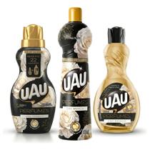 Kit Uau Cha Branco Amaciante Multiuso Limpador Perfumado Kit Uau Cha Branco Amaciante Multiuso Limpador Perfumado