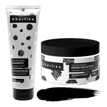Kit Uberliss 1 Shampoo Hydrating 1 Máscara Tonalizante Preto Obsidian Elegance 250g Avlon