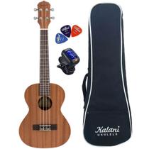 Kit Ukulele Acústico Tenor 26 Kalani Tribes Sapele Kal220 Ts