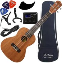 Kit Ukulele Concerto Elétrico Ativo Kal220 Cs Eq Série