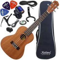 Kit Ukulele Concerto Elétrico Kal220 Cs Série Tribes Kalani