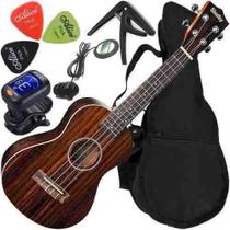 Kit Ukulele Concerto Eletrico Su23R Shelby Com Capa Capo Etc