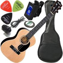 Kit Ukulele Elétrico Tenor Nylon C/ Escudo Shelby Su25r