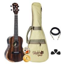 Kit Ukulele Seizi Bora-Bora Plus Concert Elétrico Completo