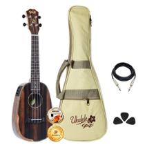 Kit Ukulele Seizi Bora-Bora Plus Pineapple Elétrico Completo