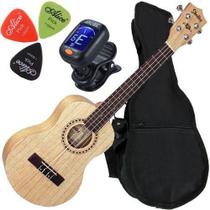 Kit Ukulele Shelby Acústico Tenor Su25D Stnt Cedro Branco