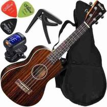 Kit Ukulele Shelby Concerto Acústico Su23R Com Capa Capo Etc