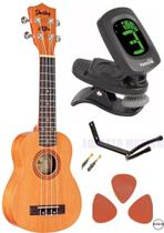 Kit Ukulele Shelby Soprano Su21 Brinde Capa Afinador Suporte
