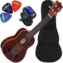 Kit Ukulele Soprano Acústico Shelby Su21r Jacarandá Acetinado Ux01