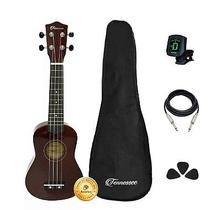 Kit Ukulele Soprano Liverpool Tennessee Elétrico Completo