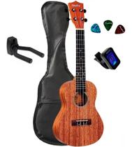 Kit Ukulele Soprano Shelby Capa Afinador + Suporte