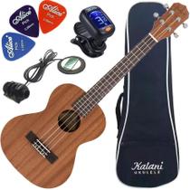 Kit Ukulele Tenor Elétrico Kal220 Ts Eq Série Tribes Kalani