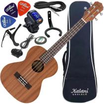 Kit Ukulele Tenor Elétrico Kal220 Ts Série Tribes Kalani