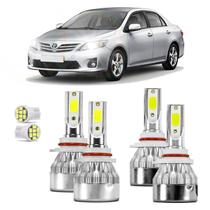 Kit Ultra Led Alta e Baixa Toyota Corolla 08/14 20000 Lúmens