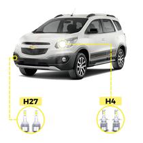 Kit Ultra Led Chevrolet Spin 2012/2023 20000 Lúmens 6500K