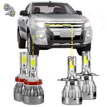 Kit Ultra Led Completo Ford Ranger 2013 a 2016 20000lm 6500k