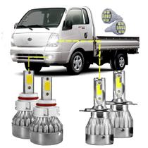 Kit Ultra Led Completo Kia Bongo 2011 a 2022 20000lm 6500k