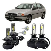 Kit Ultra Led Farol Alto Baixo H4 E Milha H3 Pointer Todos