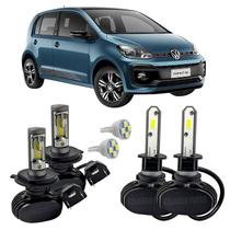 Kit Ultra Led Farol Alto Baixo H4 E Milha HB4 UP 2014 A 2019 Kit Ultra Led Farol Alto Baixo H4 E Milha HB4 UP 2014 A 2019