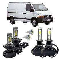 Kit Ultra Led Farol Alto Baixo H4 E Milha Master 2002 A 2012