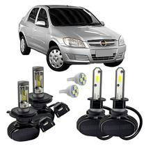Kit Ultra Led Farol Alto Baixo H4 E Milha Prisma 2006 A 2012