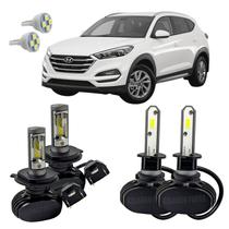 Kit Ultra Led Farol Alto Baixo H4 E Milha Tucson 2013 A 2016 Kit Ultra Led Farol Alto Baixo H4 E Milha Tucson 2013 A 2016