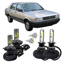 Kit Ultra Led Farol Alto Baixo H4 E Milha Voyage 1981 A 1995
