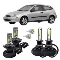 Kit Ultra Led Farol Alto Baixo H4 Milha H3 Focus 2000 A 2004